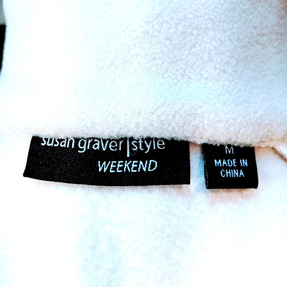 Susan Graver woman's vanilla fleece vest